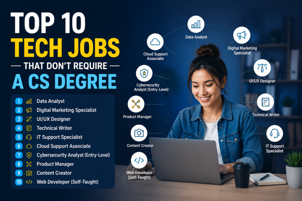 Tech jobs without a CS degree