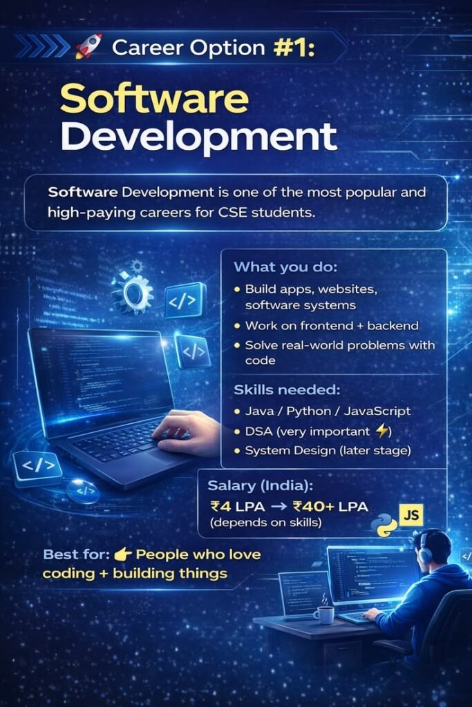 Software development career guide and training course by Fast Learning Technologies, the best software coaching centre in Bangalore